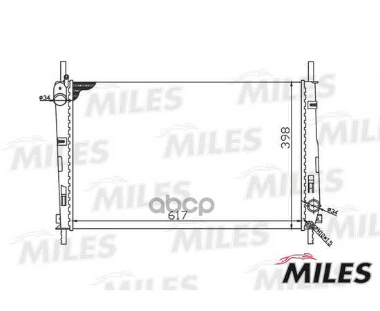 Купить РАДИАТОР (МЕХАНИЧЕСКАЯ СБОРКА) FORD MONDEO 1.8/2.0 01- (NISSENS 620411) ACRM078