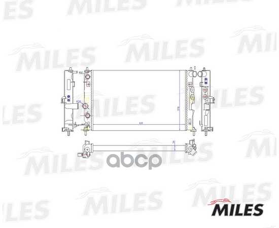 Купить РАДИАТОР (МЕХАНИЧЕСКАЯ СБОРКА) OPEL VECTRA B 1.6-2.2/2.0TD/2.2TD A/T 95-03) (NISSENS 630771) ACRM070