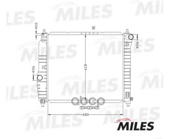 Купить РАДИАТОР (МЕХАНИЧЕСКАЯ СБОРКА) CHEVROLET AVEO 1.2/1.4 M/T 05-) (NISSENS 61636) ACRM023