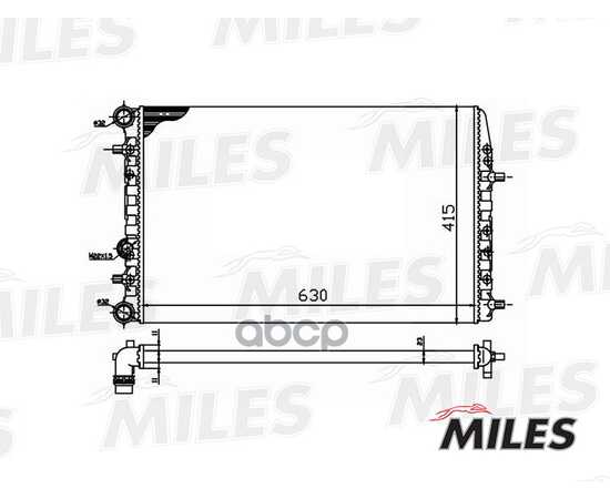 Купить РАДИАТОР (МЕХАНИЧЕСКАЯ СБОРКА) VAG POLO / FABIA 1.2-2.0/1.4TD/1.9TD 99-09) (NISSENS 652711) ACRM042