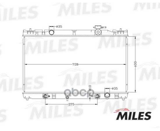 Купить РАДИАТОР (ПАЯНЫЙ) TOYOTA CAMRY 2.4 01-) (NISSENS 646351) ACRB051