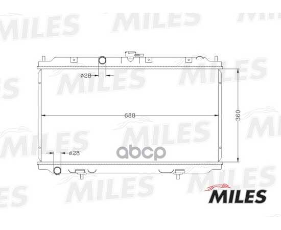 Купить РАДИАТОР (ПАЯНЫЙ) NISSAN ALMERA/PRIMERA 1.5-1.8 M/T 00-) (NISSENS 67344A) ACRB059