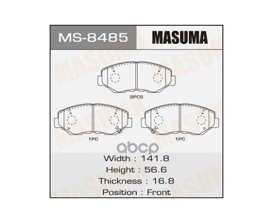 Купить КОЛОДКИ ПЕРЕДНИЕ HONDA ACCORD MASUMA MS-8485