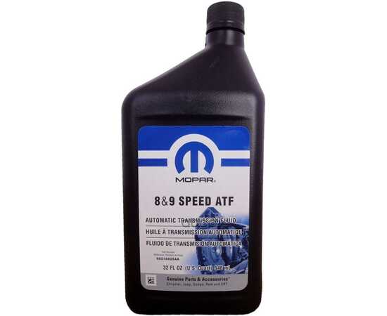 Купить МАСЛО ТРАНСМИССИОННОЕ MOPAR 8/9 SPEED ATF СИНТЕТИЧЕСКОЕ 0,946 Л 68218925AB