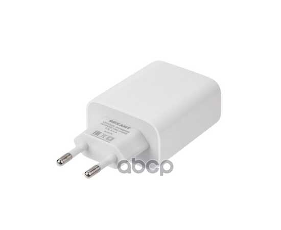 Купить СЕТЕВОЕ ЗАРЯДНОЕ УСТРОЙСТВО 2XUSB, 5V, 2.4 A, БЕЛОЕ REXANT 16-0276