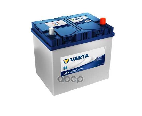 Купить АККУМУЛЯТОР VARTA BLUE DYNAMIC ASIA 60 А/Ч ОБРАТНАЯ R+ 232X173X225 EN540 А