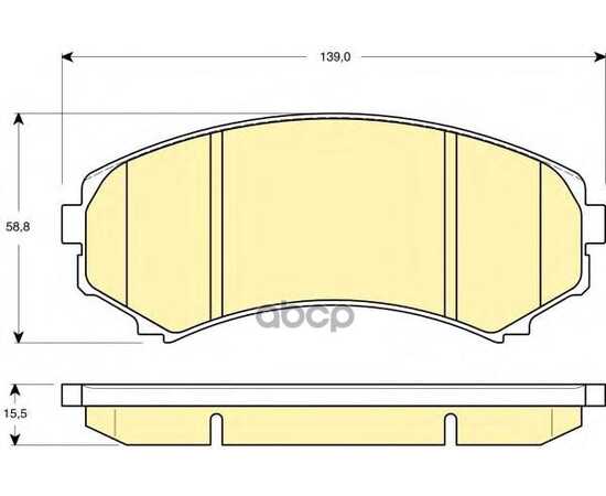 Купить КОЛОДКИ ПЕРЕДНИЕ MITSUBISHI GRANDIS/PAJERO III/IV 2000-> MITSUBISHI 4605A471