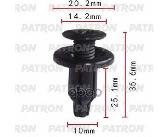 Купить КЛИПСА ПЛАСТМАССОВАЯ ACURA, DAEWOO, GM, HONDA, SUZUKI ПРИМЕНЯЕМОСТЬ БАМПЕР PATRON P37-0095