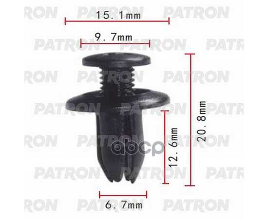 Купить КЛИПСА ПЛАСТМАССОВАЯ (УПАКОВКА 100ШТ) GM, INFINITI, LEXUS, MAZDA, MITSUBISHI, NISSAN, TOYOTA ПРИМЕНЯ PATRON P37-0024A