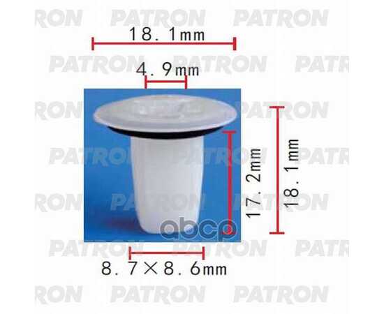 Купить КЛИПСА ПЛАСТМАССОВАЯ , TOYOTA ВНУТРЕННЯЯ ОТДЕЛКА, ДВЕРЬ, КУЗОВ PATRON P37-0425