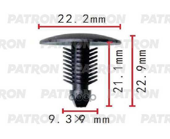 Купить КЛИПСА ПЛАСТМАССОВАЯ FIAT ПРИМЕНЯЕМОСТЬ ПИСТОН ОБШИВКИ КУЗОВА PATRON P37-1631