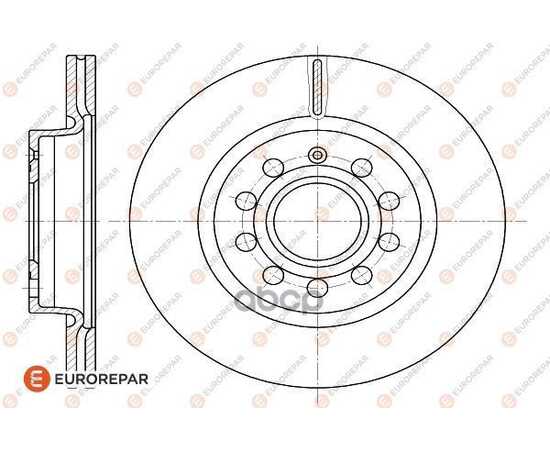 Купить ДИСК ТОРМОЗНОЙ ПЕРЕДНИЙ  AUDI/SEAT/SKODA/VW EUROREPAR 1618882480