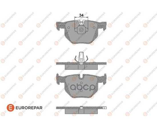 Купить КОЛОДКИ ЗАДНИЕ BMW X5(E70)/X6(E71) ALL 07-> EUROREPAR 1623062880