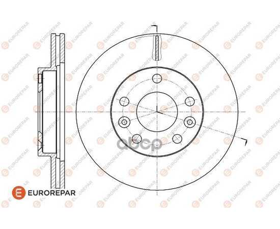 Купить ДИСК ТОРМОЗНОЙ RENAULT DUSTER 11- ПЕРЕДН. EUROREPAR 1622814780