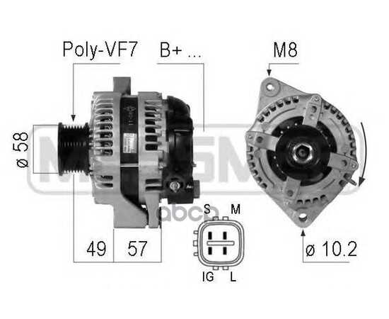 Купить ГЕНЕРАТОР TOYOTA LC PRADO 150 210775