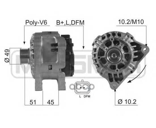 Купить ГЕНЕРАТОР CITROEN PEUGEOT 1.4-2.0 210545