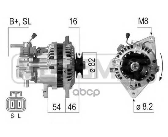 Купить ГЕНЕРАТОР MITSUBISHI PAJERO II 2.5TD 210461