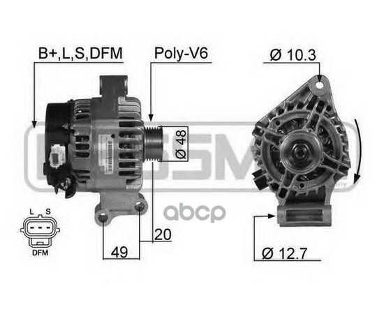 Купить ГЕНЕРАТОР FORD FOCUS II (105A) 210357