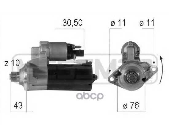 Купить СТАРТЕР SKODA OCTAVIA/SUPERB VW GOLF/PASSAT 1.9TDI/2.0TDI 1.7KW 220606