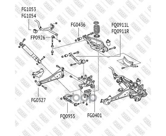 Купить САЙЛЕНТБЛОК ЗАДНЕГО РЫЧАГА TOYOTA RAV4 05-> FIXAR FG0327