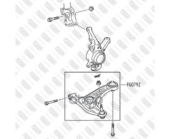 Купить САЙЛЕНТБЛОК ПЕРЕДНЕГО НИЖНЕГО РЫЧАГА ЗАДНИЙ TOYOTA YARIS 06-> FIXAR FG0792