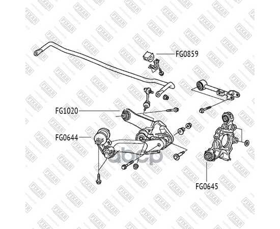 Купить САЙЛЕНТБЛОК ЗАДНЕГО НИЖНЕГО РЫЧАГА L=R HONDA CR-V 07-> FIXAR FG0645