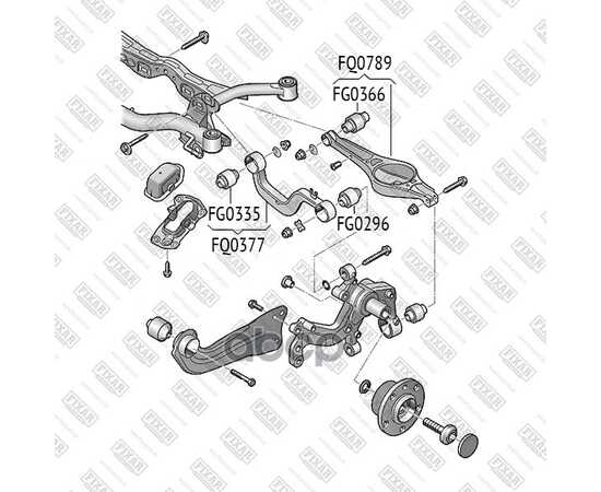 Купить РЫЧАГ ЗАДНЕЙ ПОДВЕСКИ L=R (ВЕРХНИЙ РЫЧАГ) VAG A3/OCTAVIA II/GOLF V/PASSAT B6/TOURAN FIXAR FQ0377