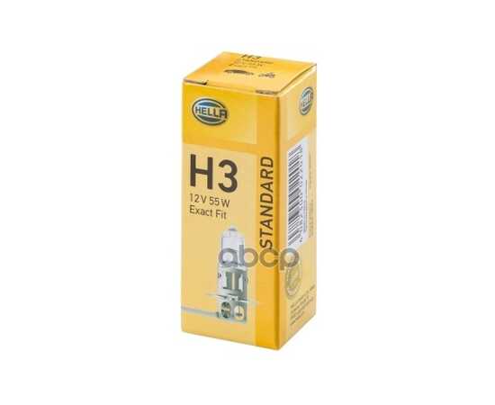 Купить ЛАМПА 12V H3 55W HELLA STANDART 1 ШТ. КАРТОН 8GH 002 090-131