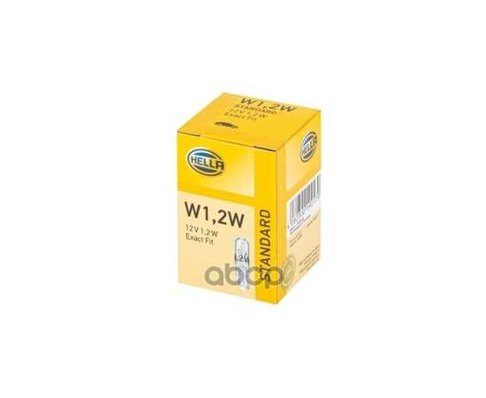 Купить ЛАМПА 12V W1,2W 1,2W W2X4,6D HELLA 1 ШТ. КАРТОН 8GP002095-121