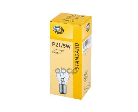 Купить ЛАМПА 12V P21/5W 21/5W HELLA 1 ШТ. КАРТОН 8GD002078-121