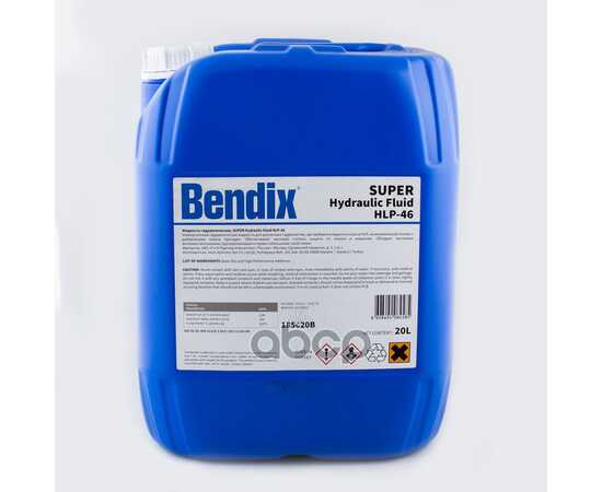 Купить МАСЛО ГИДРАВЛИЧЕСКОЕ BENDIX SUPER HYDRAULIC FLUID HLP -46 МИНЕРАЛЬНОЕ 20 Л 185020B