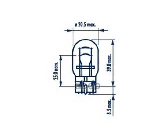 Купить ЛАМПА 12V W21/5W 21/5W NARVA 1 ШТ. КАРТОН 17919