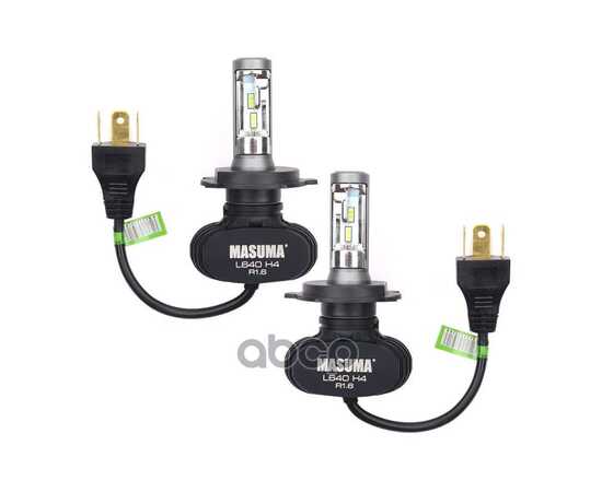 Купить ЛАМПА СВЕТОДИОДНАЯ 12/24V H4 18W 4000LM P43T 6000K MASUMA LED 2 ШТ. КАРТОН L640