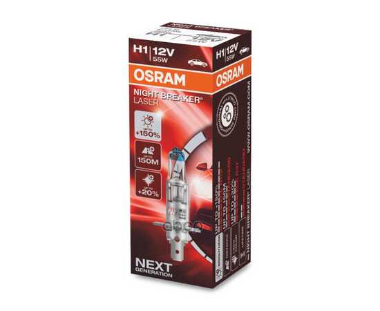 Купить ЛАМПА 12V H1 55W P14,5S OSRAM NIGHT BREAKER LASER 64150NL