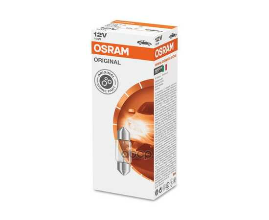 Купить ЛАМПА 12V 10W OSRAM ORIGINAL LINE 1 ШТ. КАРТОН 6438