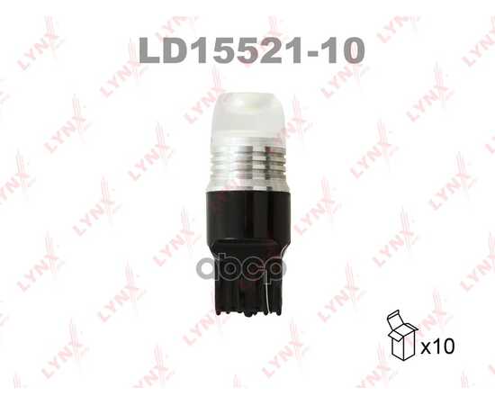 Купить ЛАМПА СВЕТОДИОДНАЯ 12V W21W 21W W3X16D 7000K LYNXAUTO LED 1 ШТ. КАРТОН T20 LD15521-10