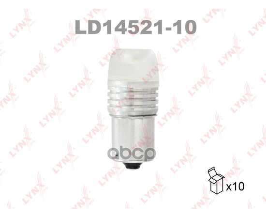 Купить ЛАМПА СВЕТОДИОДНАЯ 12V P21W W BA15S 12000K LYNXAUTO LD14521-10