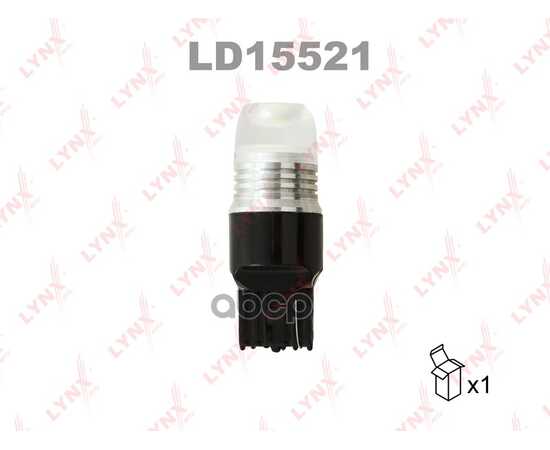 Купить ЛАМПА СВЕТОДИОДНАЯ 12V W21W 21W W3X16D 7000K LYNXAUTO LED 1 ШТ. КАРТОН T20 LD15521