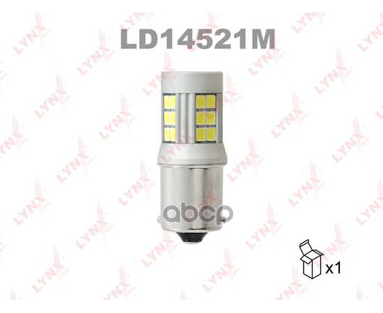 Купить ЛАМПА СВЕТОДИОДНАЯ 12V P21W 21W BA15S 6200K LYNXAUTO LED 1 ШТ. КАРТОН S25 LD14521M