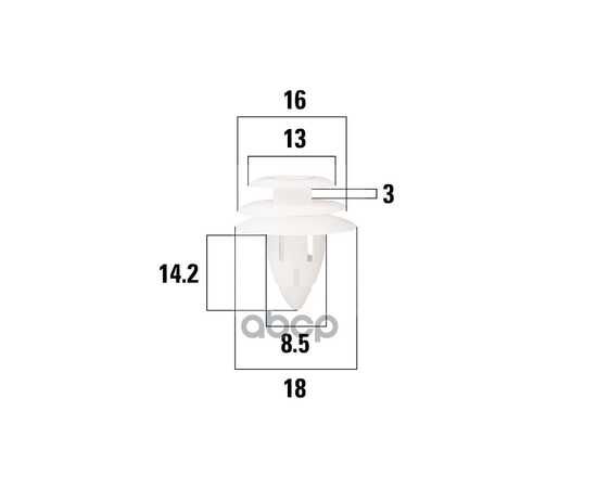 Купить КЛИПСА УНИВЕРС. TOYOTA CAMRY KRAFT KT106263