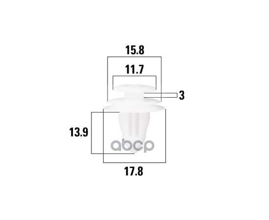 Купить КЛИПСА УНИВЕРС. MITSUBISHI OUTLANDER, LANCER, PAJERO/TOYOTA CAMRY, KRAFT KT106208