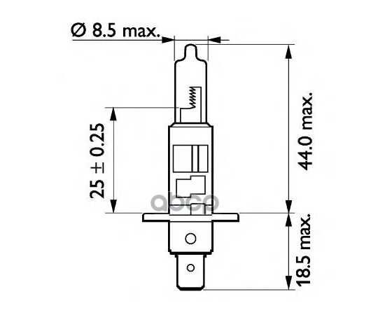 Купить ЛАМПА 24V H1 70W P14,5S 3200K PHILIPS MASTERDUTY 1 ШТ. КАРТОН 13258MDC1