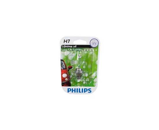 Купить ЛАМПА 12V H7 55W PHILIPS LONGERLIFE ECO VISION 1 ШТ. БЛИСТЕР 12972LLECOB1