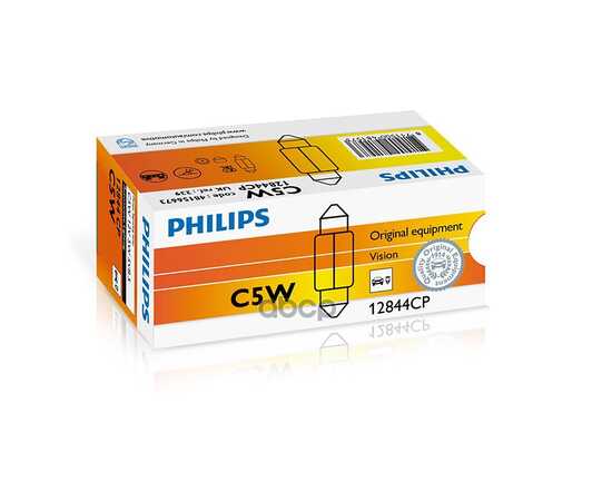 Купить ЛАМПА 12V C5W 5W PHILIPS 1 ШТ. КАРТОН 12844CP