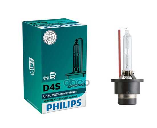 Купить ЛАМПА КСЕНОНОВАЯ D4S 4800K PHILIPS X-TREMEVISION GEN2 1 ШТ. 42402XV2C1