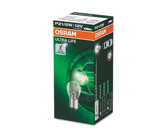 Купить ЛАМПА 12V P21/5W 21/5W BAY15D OSRAM ULTRA LIFE КАРТОН 7528ULT