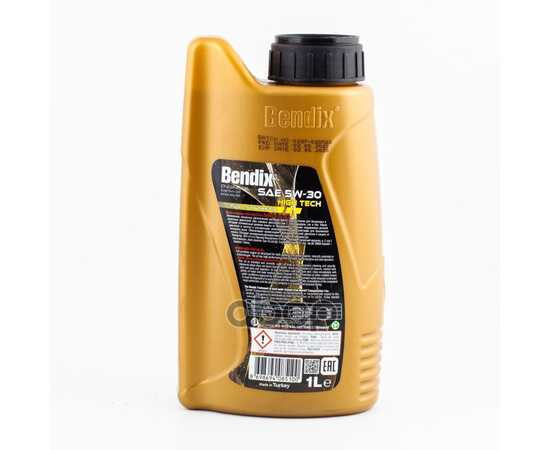 Купить МАСЛО МОТОРНОЕ BENDIX HIGH TECH 5W-30 СИНТЕТИЧЕСКОЕ 1 Л 180090B