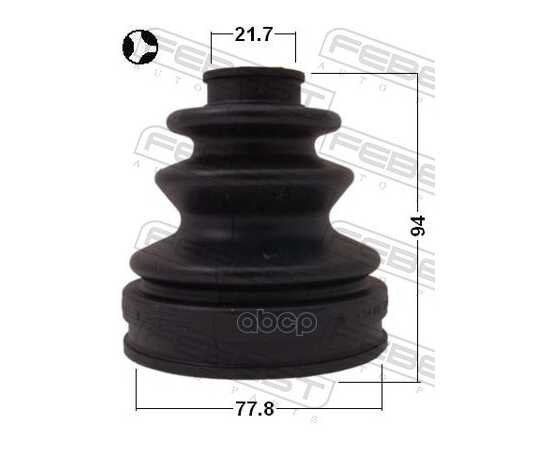 Купить ПЫЛЬНИК ШРУСА ВНУТРЕННЕГО (КОМПЛЕКТ) NISSAN/TOYOTA /77,8X94X21,7MM FEBEST 0115-090