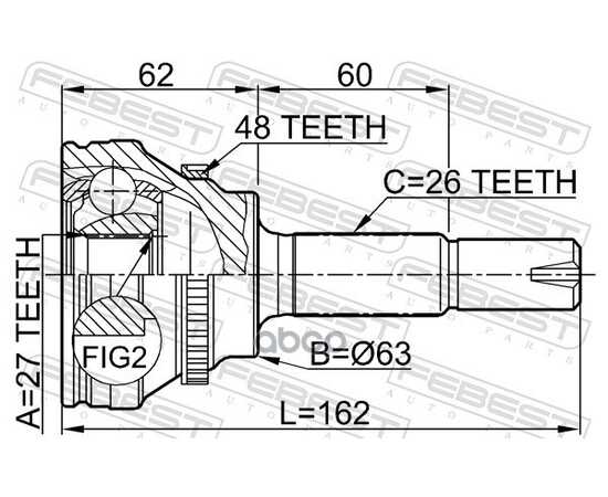 Купить ШРУС ВНЕШНИЙ TOYOTA CAMRY ACV3#/MCV3# 2001-2006 0110-072A48