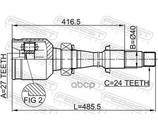 Купить ШРУС ВНУТР ПРАВЫЙ TOYOTA CAMRY V50 0111-MCV30RH